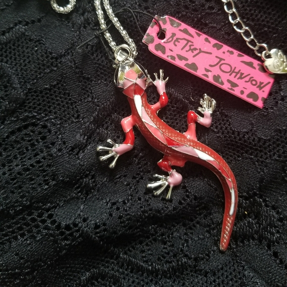 Betsey Jonnson Lizard Necklace
